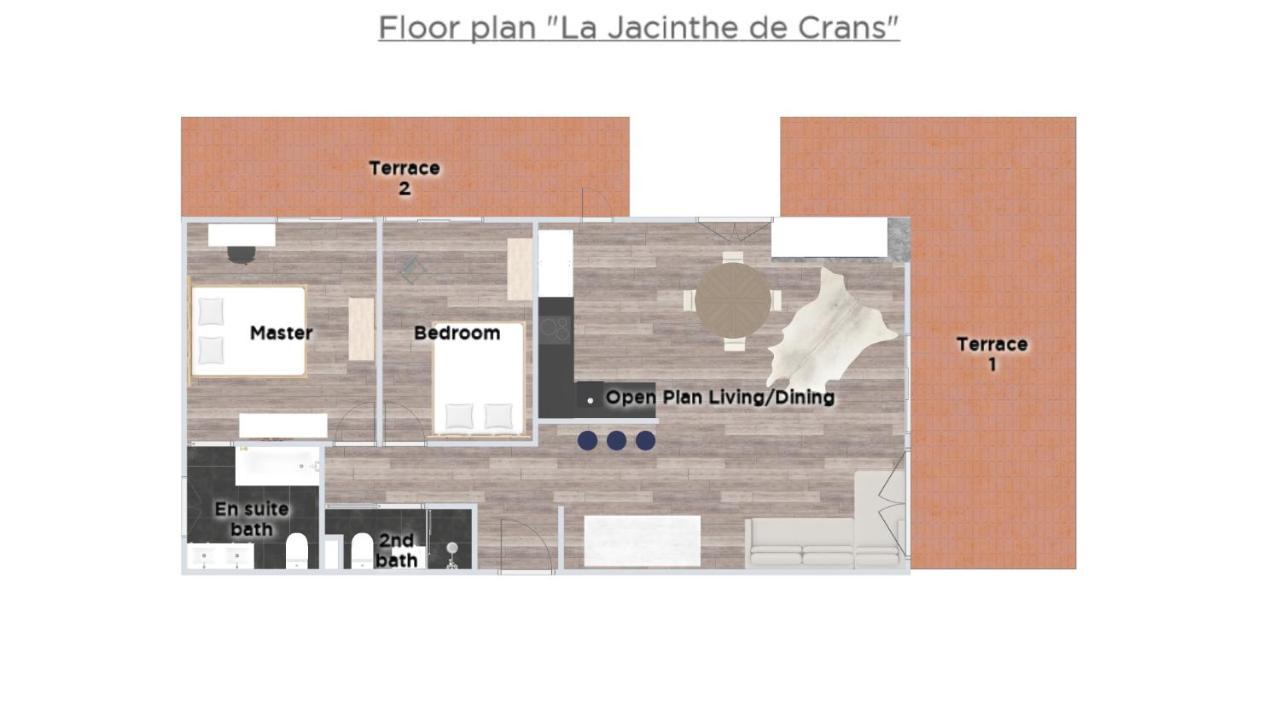 La Jacinthe De Crans Apartment ภายนอก รูปภาพ